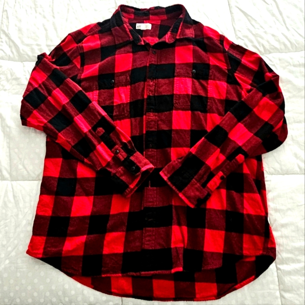 Women's GAP Flannel Shirt Sz XXL